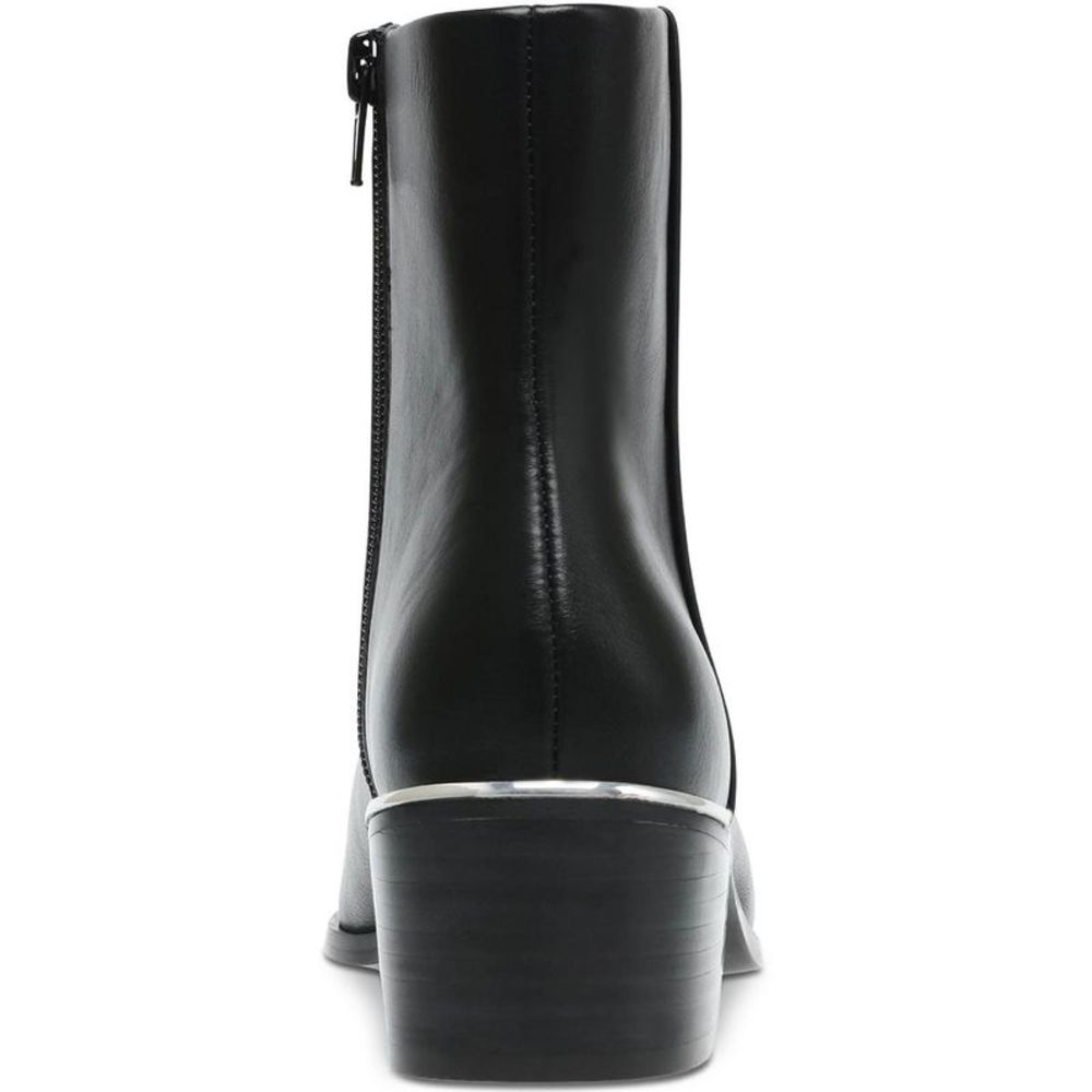 DV By Dolce Vita Womens Lustry Black Leather Zipper Ankle Boots Shoes NWT - Picture 3 of 4